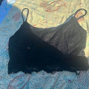 Lace Black Crop Top